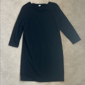 Old Navy Women’s basic black long sleeve Jersey Dress, M